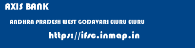 AXIS BANK  ANDHRA PRADESH WEST GODAVARI ELURU ELURU  ifsc code